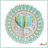 Blended Thread Sitara Work Sea Green Poshak